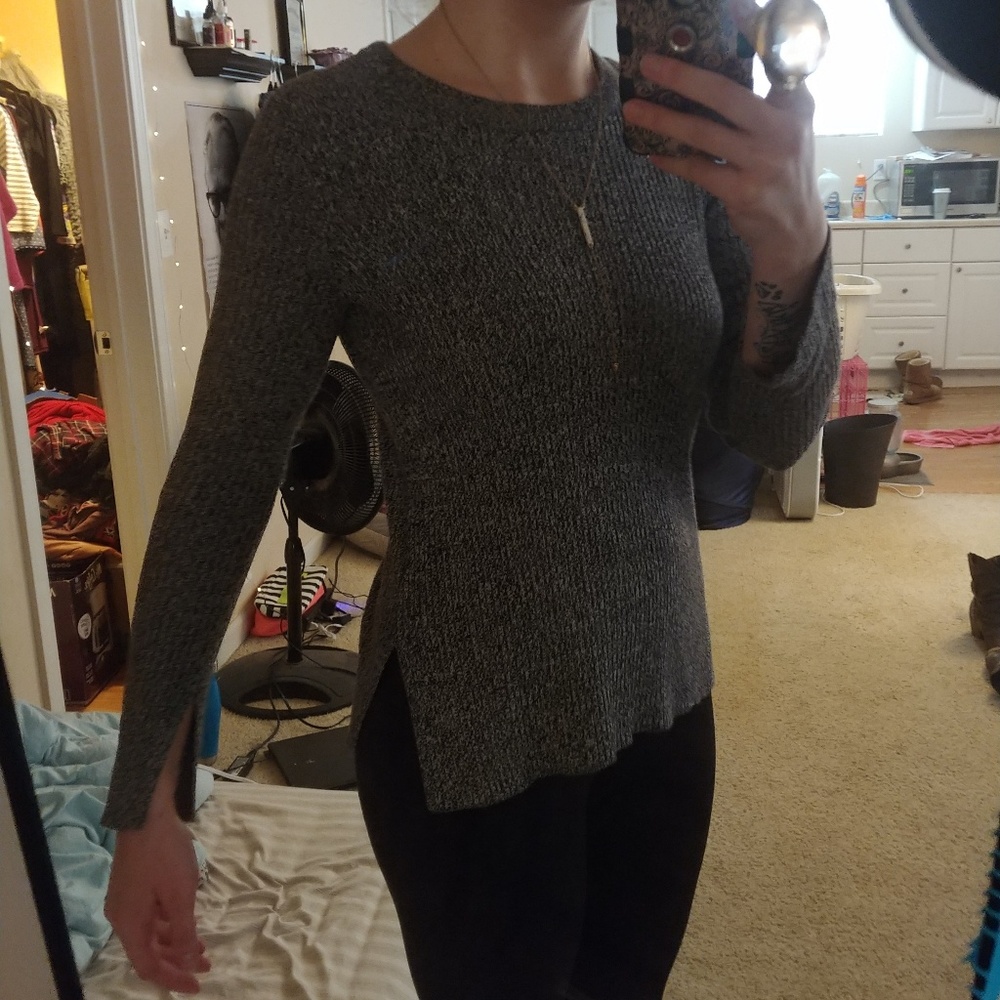 Gray sweater